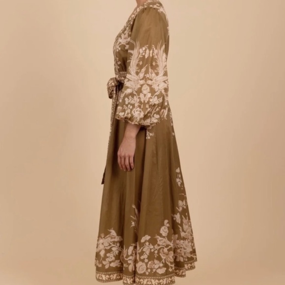 ZIMMERMANN Anneke Wrap Midi Dress - Picture 6 of 14